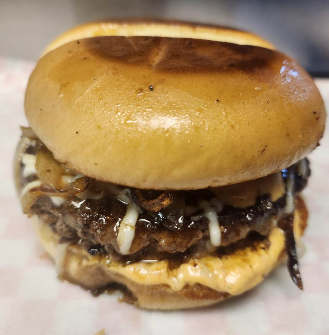 A double patty birria-style burger.